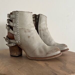 Freebird by Steven - Hermosa Ice and Brown Ankle Boots